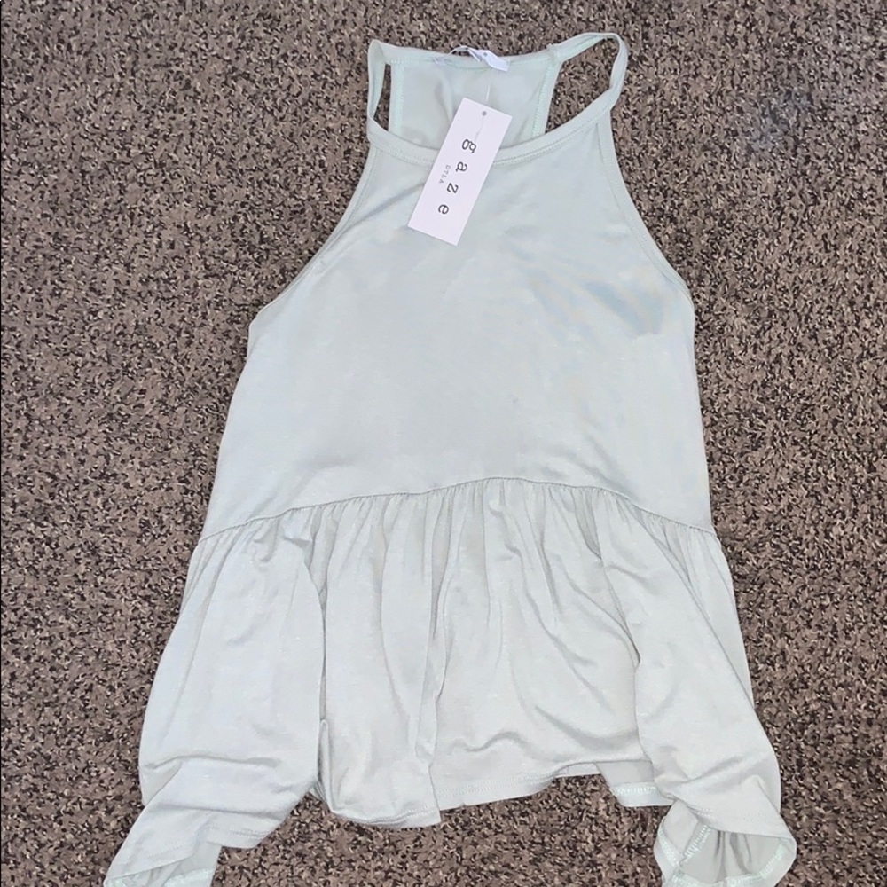 Mint green tank top brand new with tags